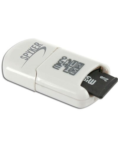 Mini lecteur de carte Micro SD/SDHC et M2 - blanc