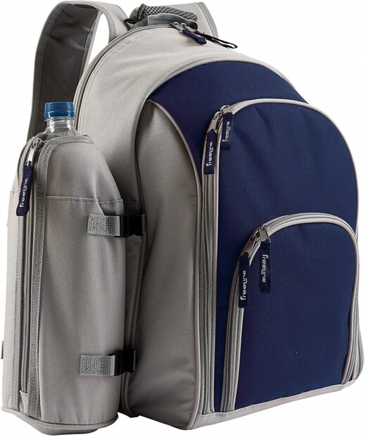 Sac à dos spécial pique-nique isotherme - Gris / Bleu Livoo