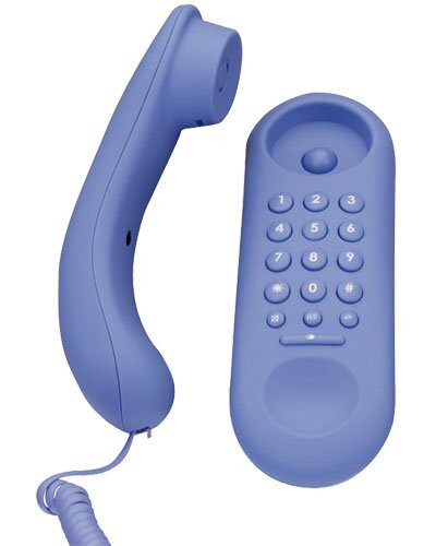 Switel téléphone filaire TE9 Rainbow - bleu ciel