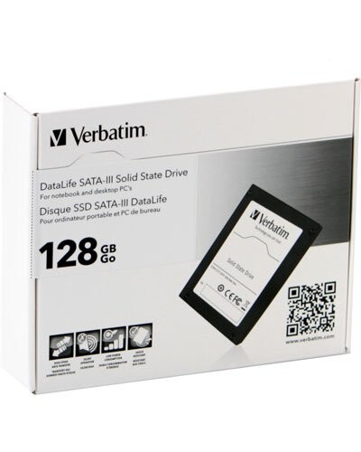Verbatim disque dur interne SSD SATA III 2,5'' - 128 Go