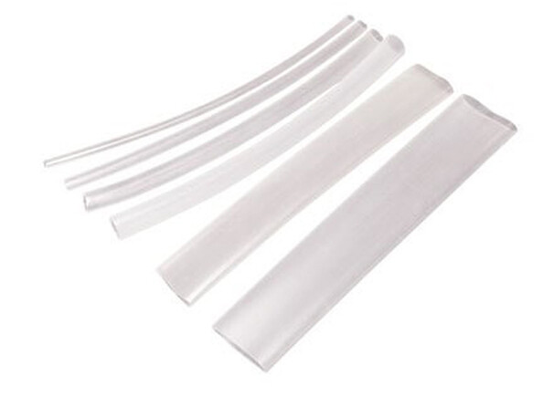 Gaines transparentes 6 diamètres différents, longueur 10 cm