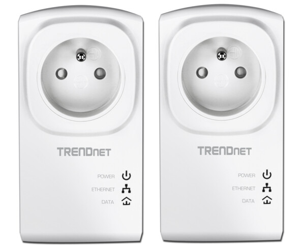 2 adaptateurs CPL 500 Mbps avec prise déportée TPL-407E2K