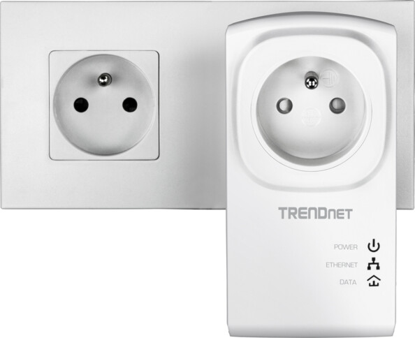 2 adaptateurs CPL 500 Mbps avec prise déportée TPL-407E2K