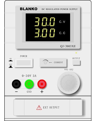 Alimentation stabilisée pour laboratoires 30 V / 3 A Blanko