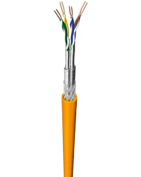 Câble réseau Catégorie 7a S/FTP rigide - 100m