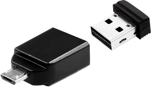 Clé USB Nano 16 Go avec adaptateur Micro USB OTG Verbatim