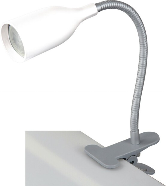 Lampe de bureau à pince - blanc