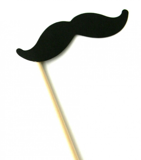 Moustache française sur bâton