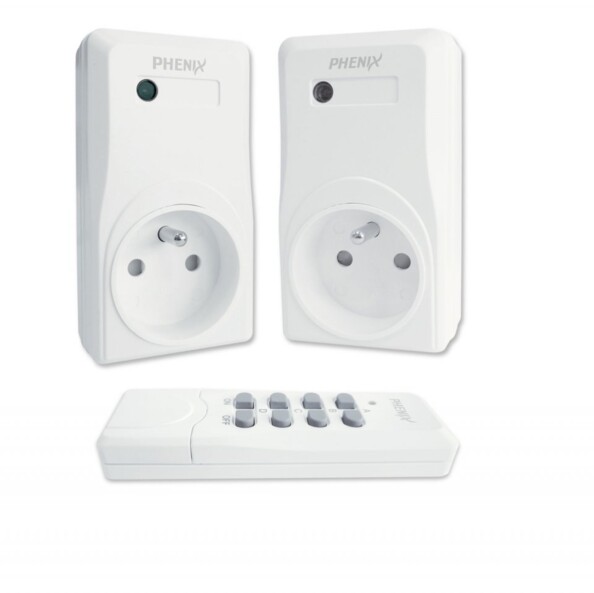 Prises avec télécommande 4 canaux X 2