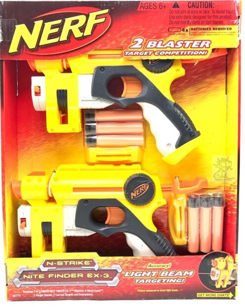 Set de 2 pistolets Nerf Nite Finder EX-3