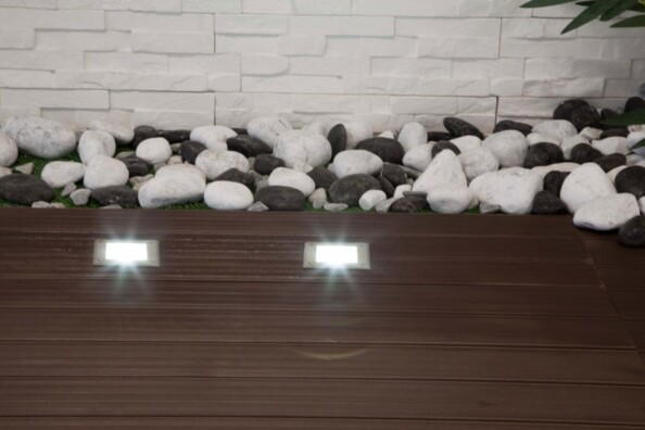 Spot LED COB encastrable et étanche LumiHome - Blanc Chaud