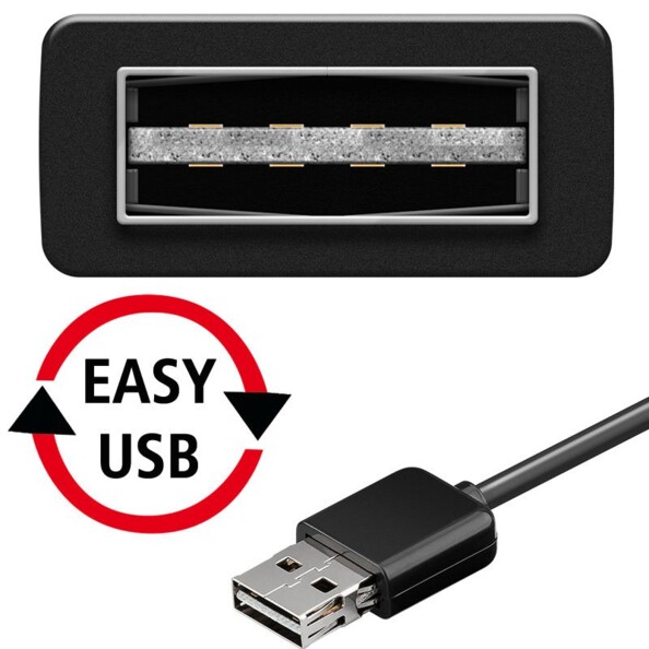 Câble USB / Micro USB avec prise Easy Clip (USB), par Goobay