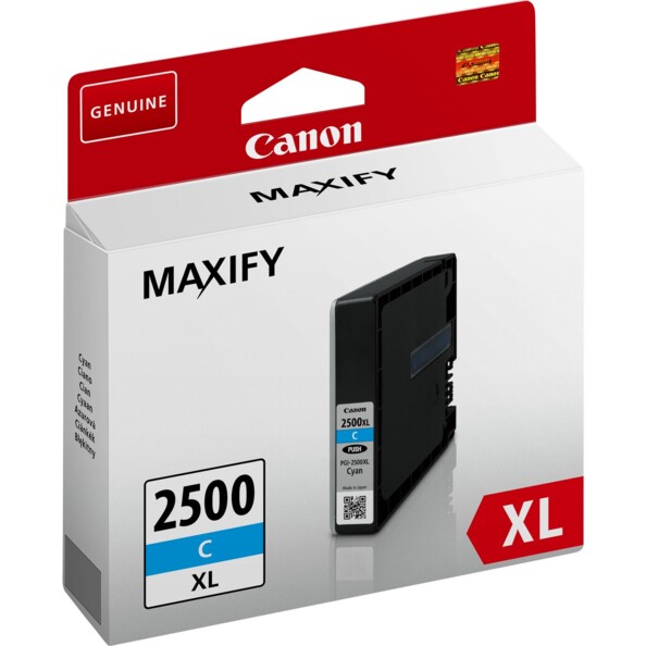 Cartouche d'encre originale PGI-2500 XL Cyan pour imprimante jet d'encre Canon Maxify de la marque Canon