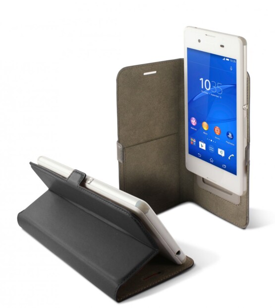 Étui universel folio pour smartphone avec slide - jusqu'à 5'' - Noir