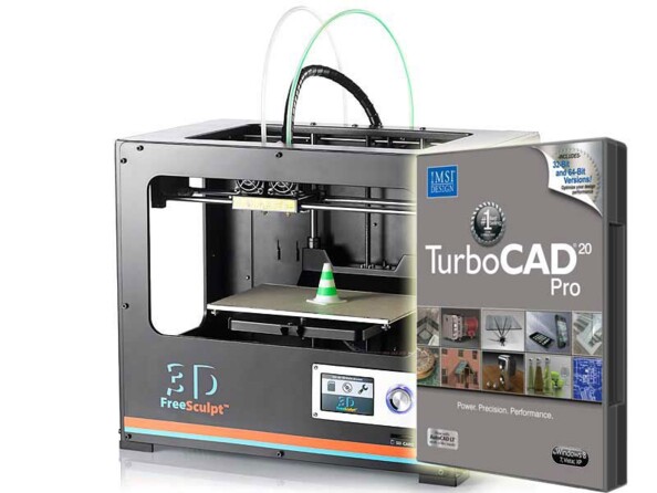 Imprimante 3D FreeSculpt ''EX2'' + logiciel TurboCad 20 Pro