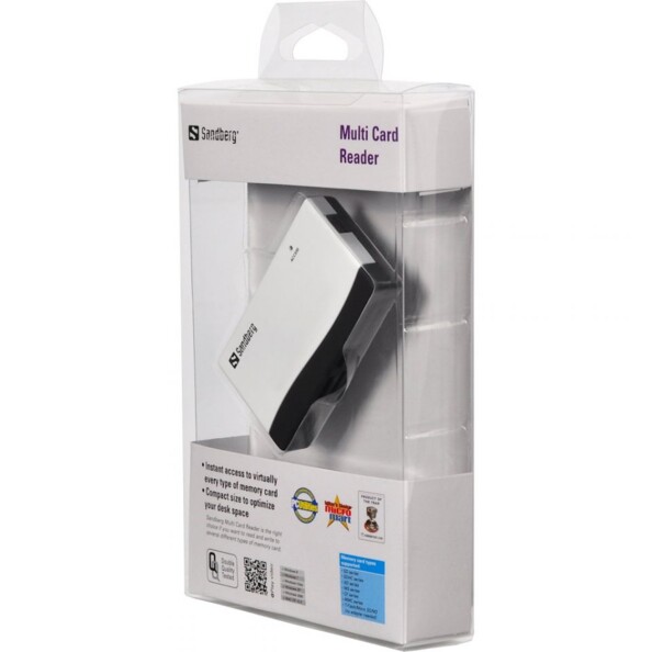 Lecteur de cartes USB Sandberg pour 8 formats de cartes