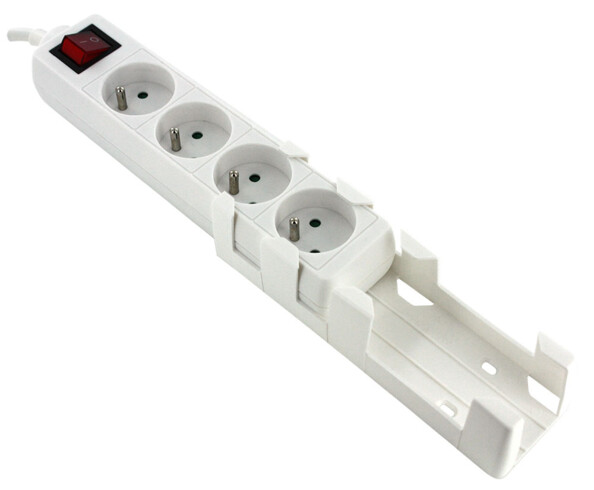 Support mural pour multiprises électriques qui Maintien stable avec 8 crochets