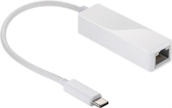 adaptateur usb type c male vers rj45 lan femelle ajout port lan sur macbook chromebook goobay