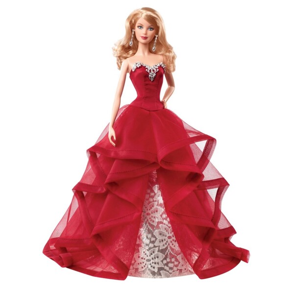 barbie collector merveilleux noel 2015 robe unique barbie de collection