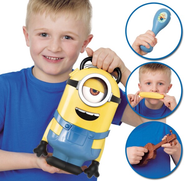 boite de rangement pour enfant Stuart Minions avec instruments