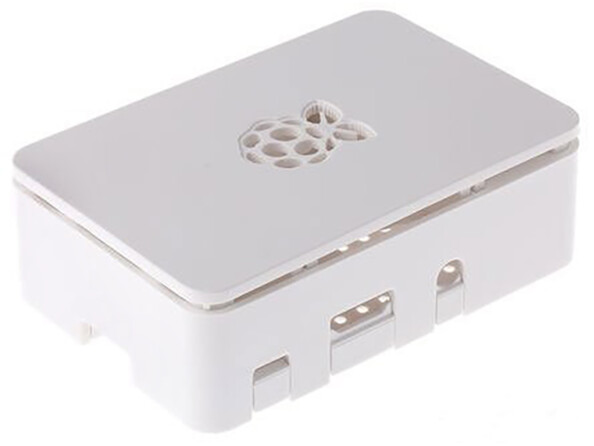 Boîtier pour Raspberry Pi 1 et 2 Modèles B/B+ et Raspberry Pi 3 Modèle B - Blanc