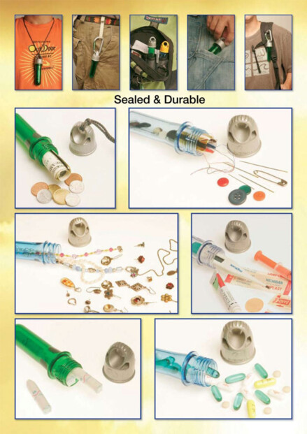 3 bouchons universels 30 mm ''Cap2go '' - avec tube 12 cm