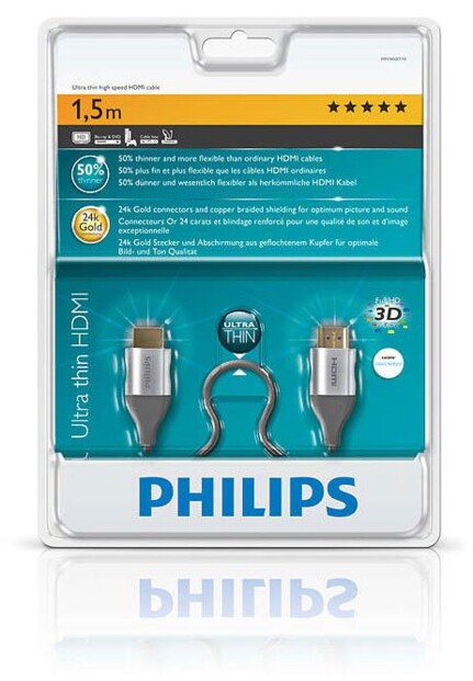 Câble HDMI ultra-fin Philips - 1,50m