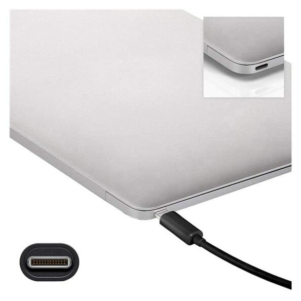 Câble USB 3.0 type A vers type C - 2 m Goobay. Mise en situation