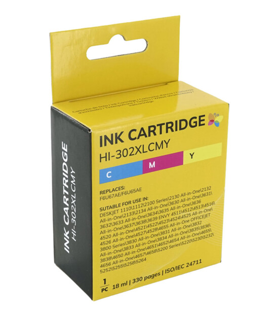 Cartouche remanufacturée HP N°302 XL F6U67A - CMJ