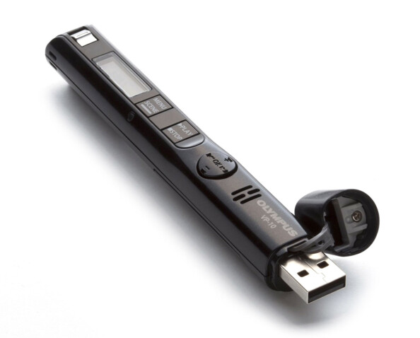 dictaphone olympus vp 10 avec mémoire 4go et clé usb intégrée