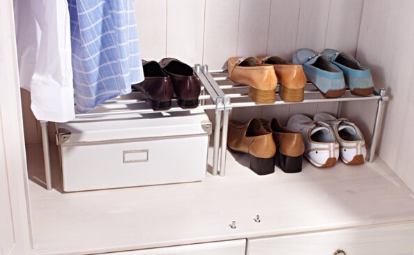 étagège a largeur réglable et empilable ruco v291 pour chaussures