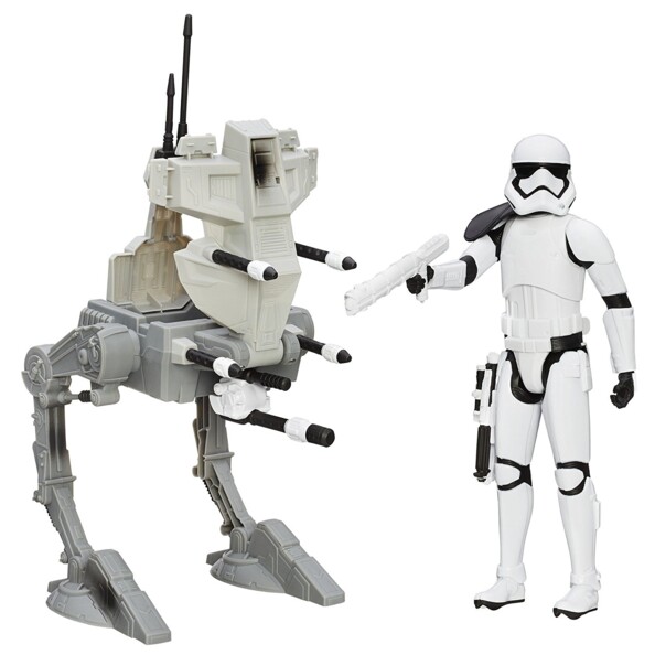 figurine articulée sergent stormtrooper nouvel ordre avec vehicule ar-rt star wars episode vii jouet hasbro
