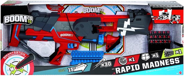 Pistolet à fléchettes Rapid Madness dans son emballage commercial