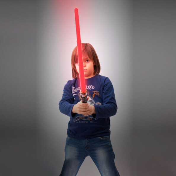 sabre laser lumineux rouge avec bruitages dark vador star wars
