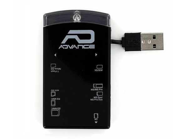 Lecteur de cartes mémoire + SIM externe Advance (Reconditionné)