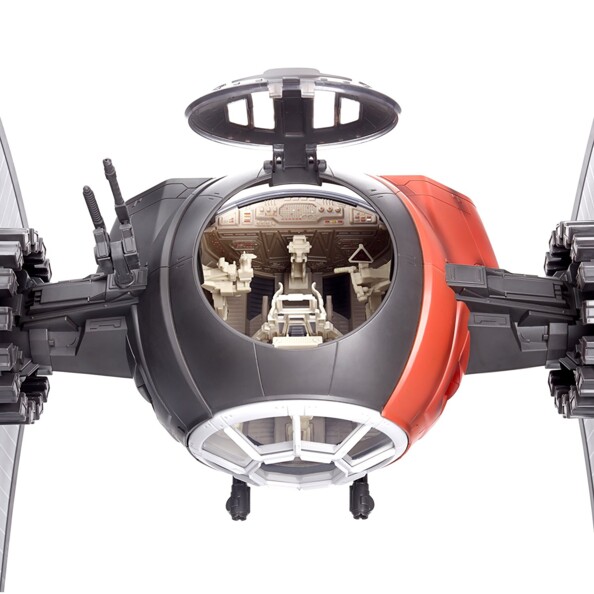 cockpit detaillé modele réduit tie fighter elite géant star wars nouvel ordre hasbro black edition