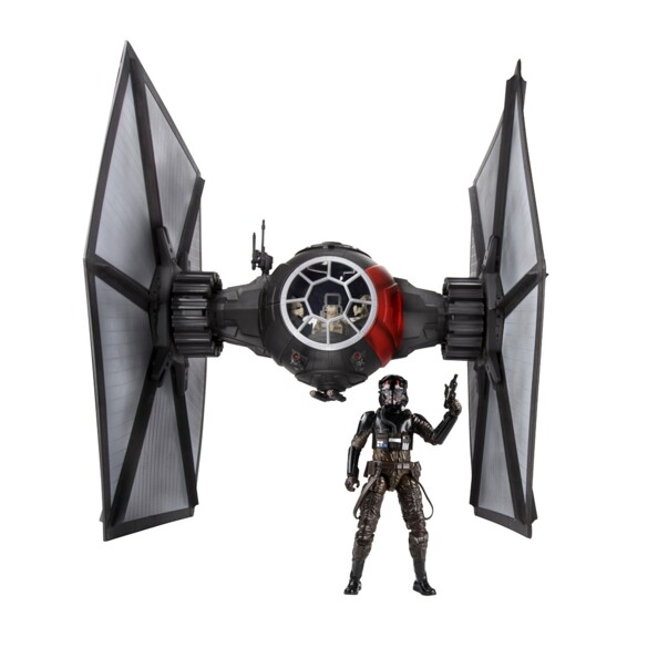 jouet geant tie fighter star wars 7 reveil de la force avec figurine pilote nouvel ordre 15cm hasbro