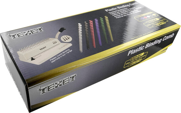 100 peignes de reliure format A4 - 10 mm - Blanc