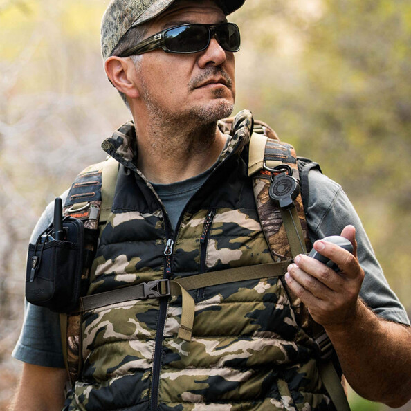 mousqueton avec corde kevlar retractable pour trekking t-reign xd