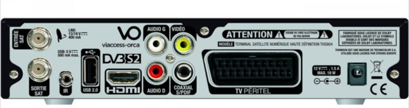 Récepteur TNT Sat HD Thomson THS804 (compatible TNT HD)