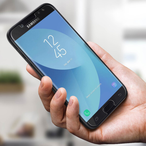 2 façades de protection en verre trempé 9H pour Samsung Galaxy J5 (2017)
