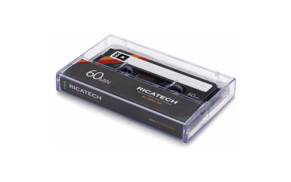 Cassette audio 60 minutes Ricatech CT60 dans sa boîte.
