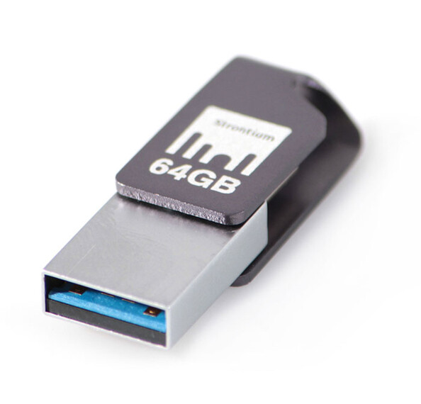Clé USB Strontium Nitro Plus avec USB 3.1 + USB C OTG - 32 Go