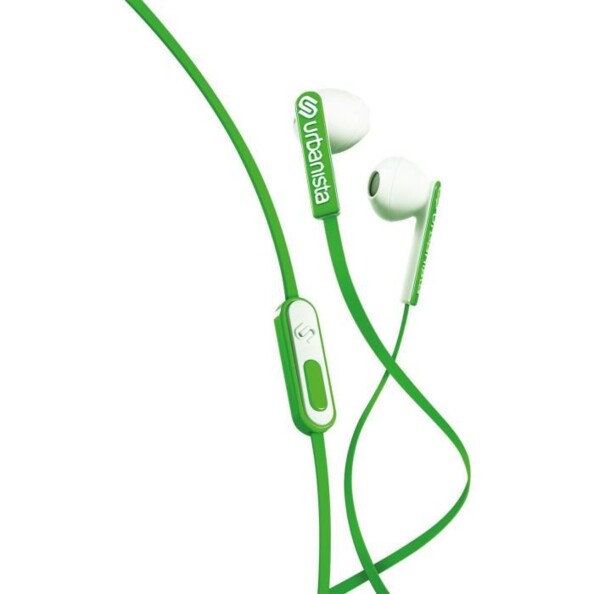 ecouteurs in ear intraauriculaires urbanista san franciso avec micro kit mains libres vert