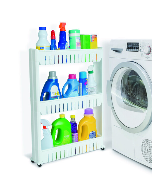 Étagère gain de place sur roulettes - 3 niveaux