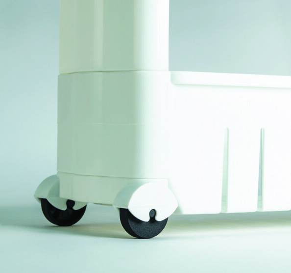 Étagère gain de place sur roulettes - 3 niveaux