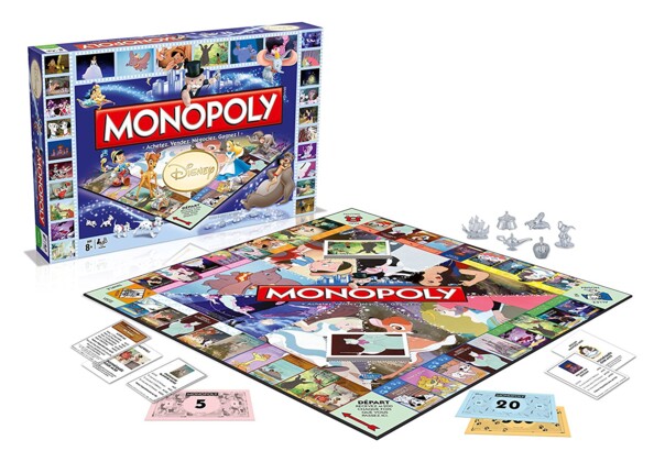 monopoly disney classics avec cases personnages heroines disney princesses