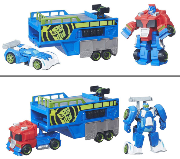 Pack 2 en 1 Transformers "Remorque de Course"