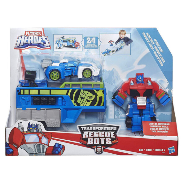 Pack 2 en 1 Transformers "Remorque de Course"