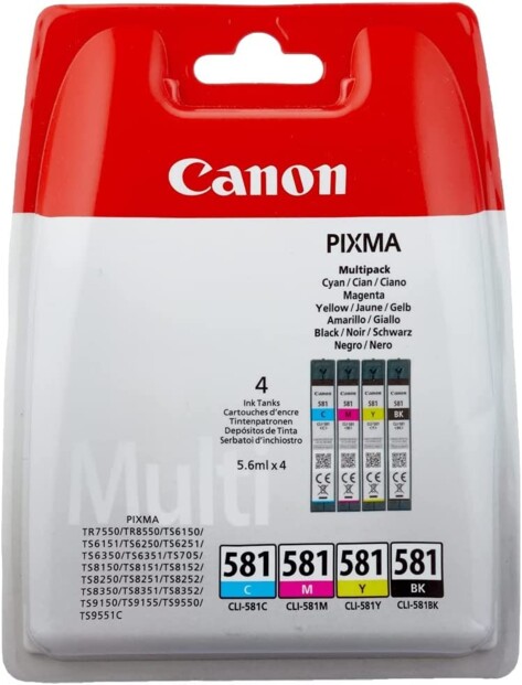 Cartouche canon pixam CLI 581 pack